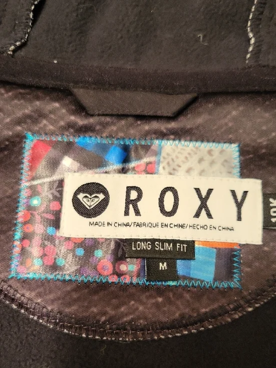 Roxy Women's Aztec Softshell Ski Jacket Size Medium Long Slim Fit - Picture 11 of 14